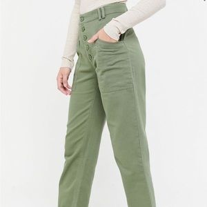 Urban Outfitters BDG Lance Mid-Rise green Trouser Pant size 8